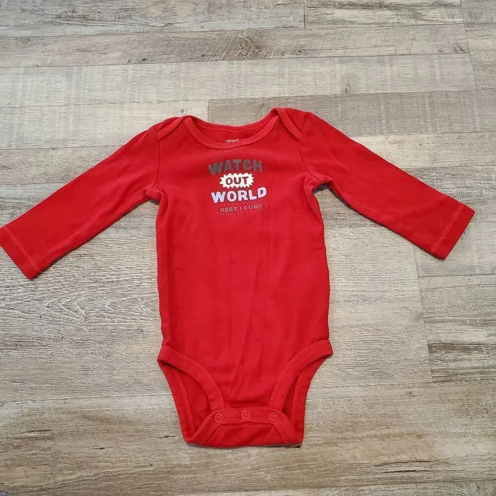 Carters 9 month long sleeve onesie